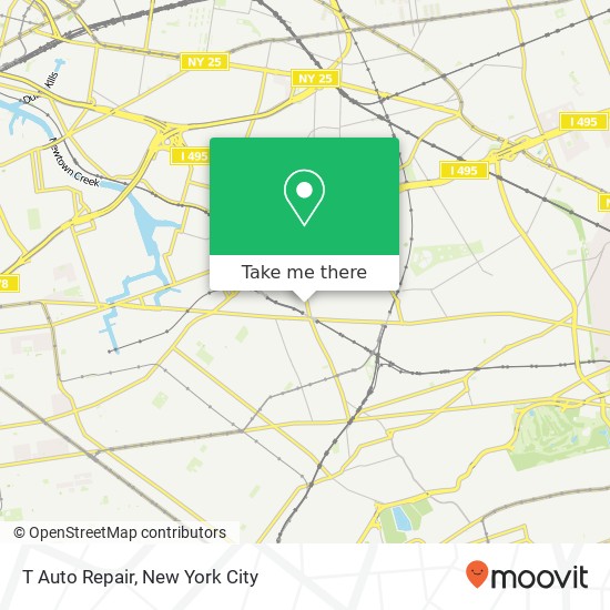 T Auto Repair map