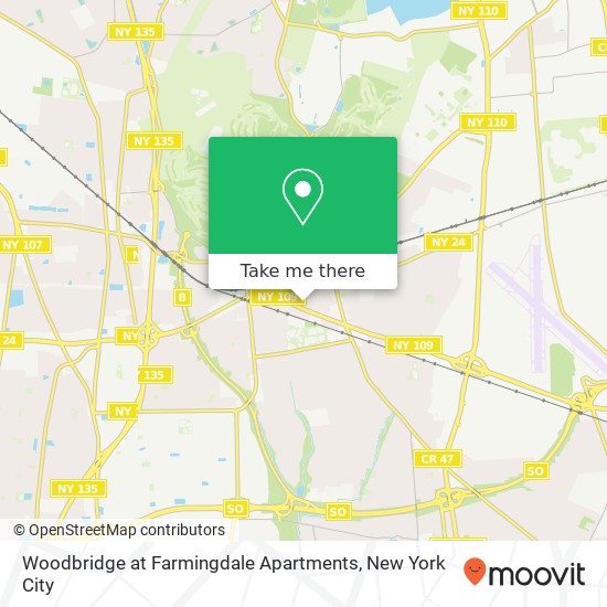 Woodbridge at Farmingdale Apartments map