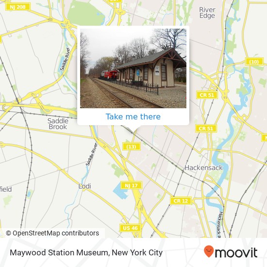 Maywood Station Museum map