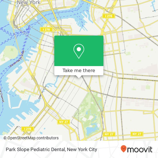 Park Slope Pediatric Dental map