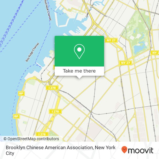 Brooklyn Chinese American Association map