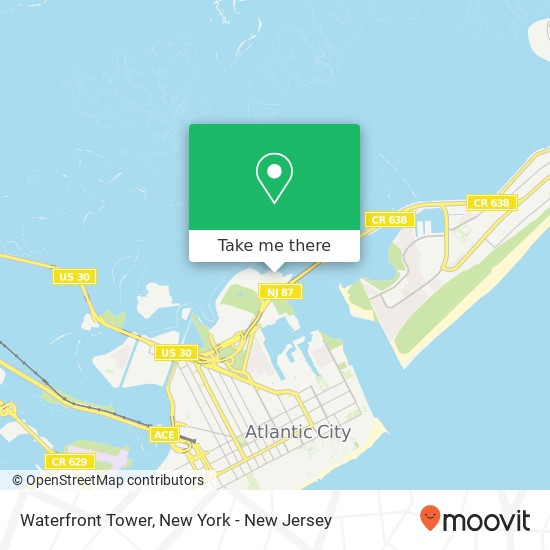 Mapa de Waterfront Tower