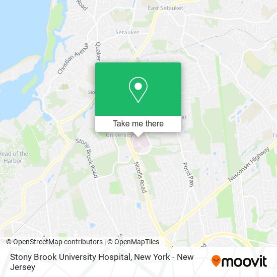 Stony Brook University Hospital map