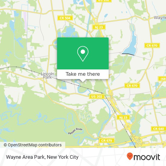 Mapa de Wayne Area Park
