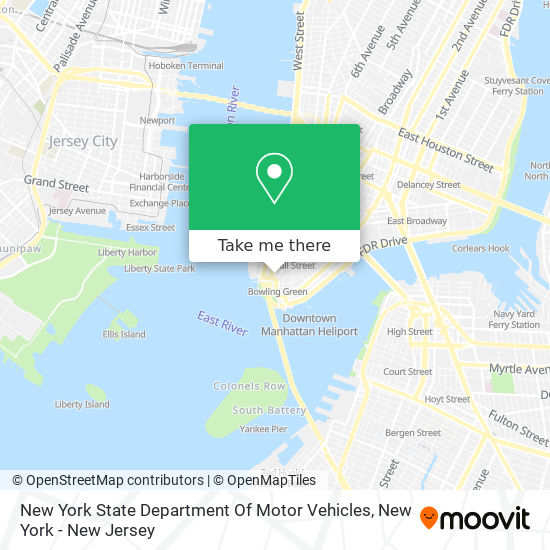 New York State Department Of Motor Vehicles map