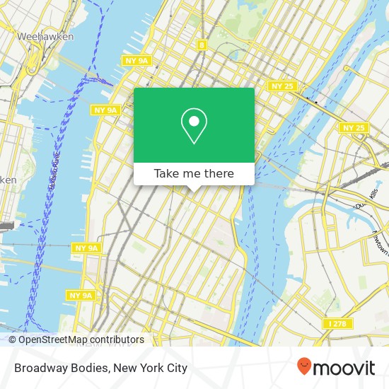 Broadway Bodies map