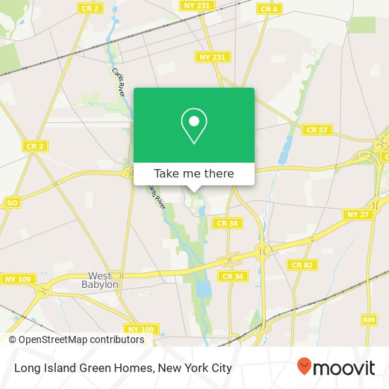 Mapa de Long Island Green Homes