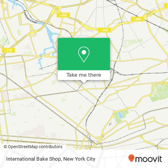 International Bake Shop map