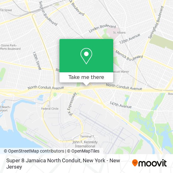 Super 8 Jamaica North Conduit map