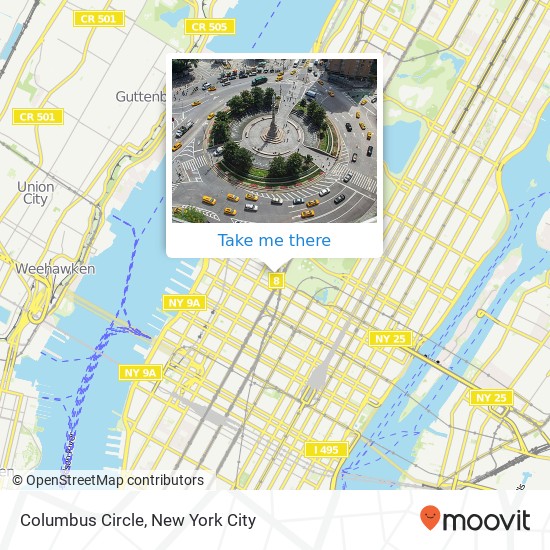 Mapa de Columbus Circle