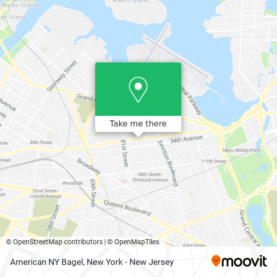 American NY Bagel map