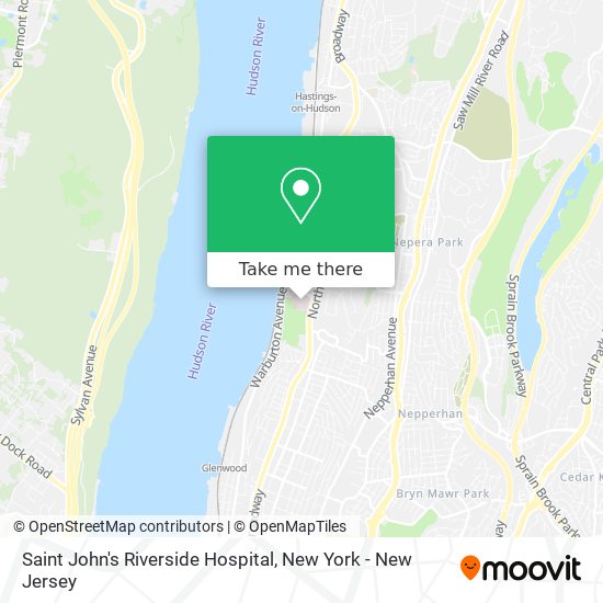 Mapa de Saint John's Riverside Hospital