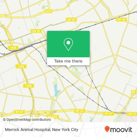Mapa de Merrick Animal Hospital