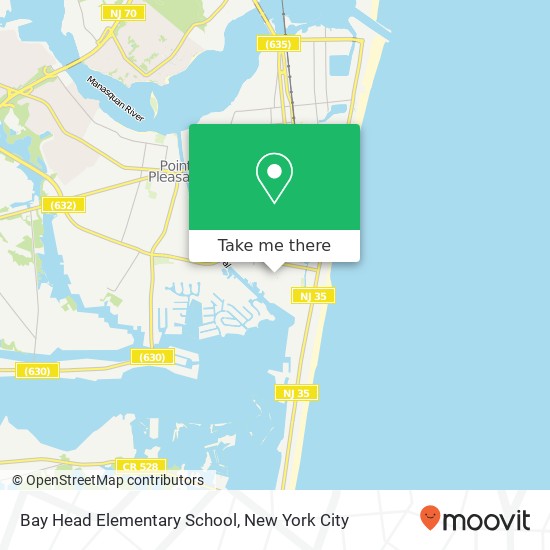 Mapa de Bay Head Elementary School