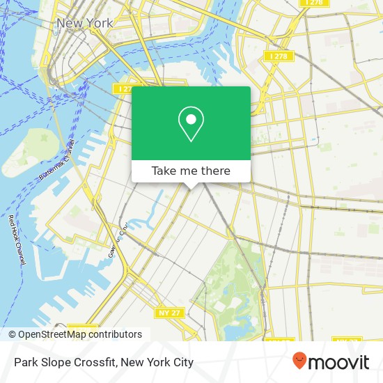 Park Slope Crossfit map