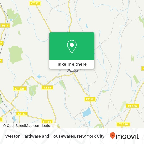 Weston Hardware and Housewares map