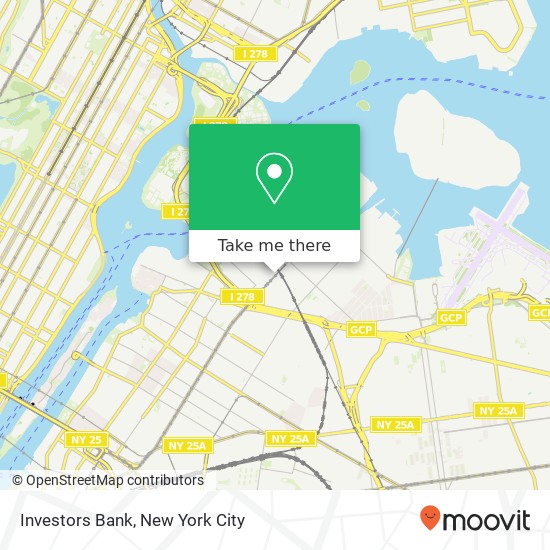 Investors Bank map