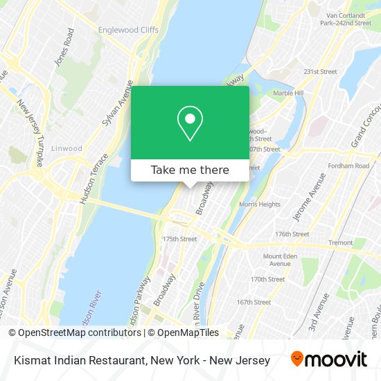 Kismat Indian Restaurant map