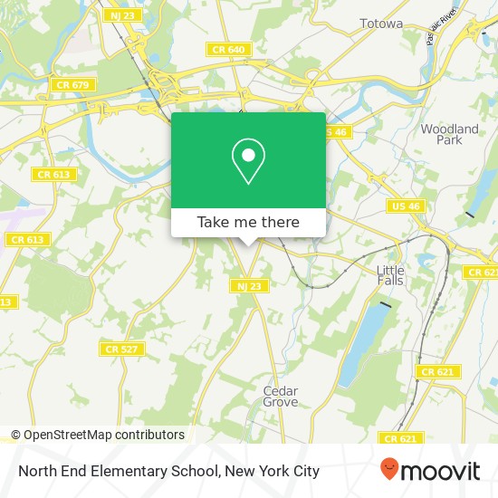Mapa de North End Elementary School