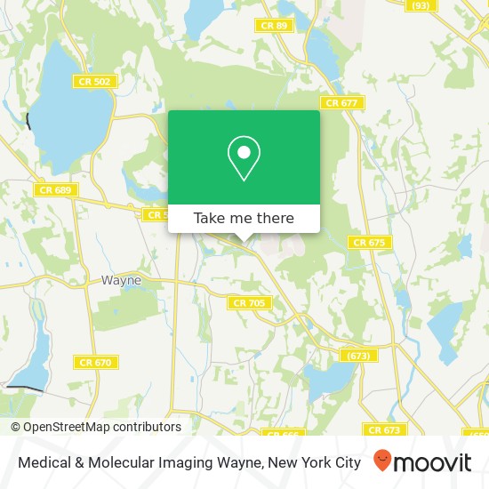 Mapa de Medical & Molecular Imaging Wayne