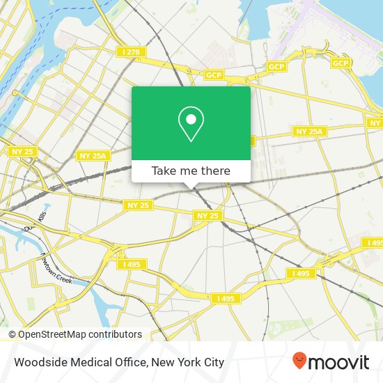 Woodside Medical Office map