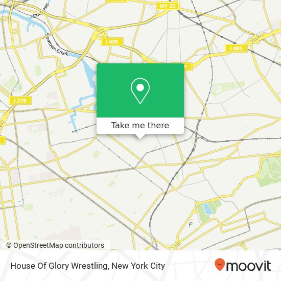 House Of Glory Wrestling map