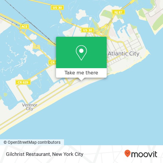 Mapa de Gilchrist Restaurant