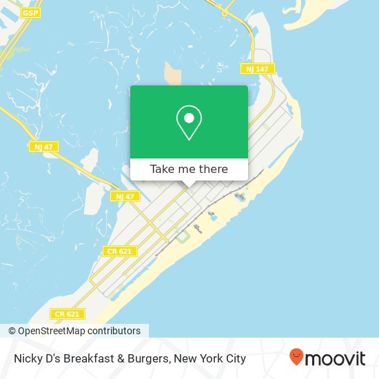 Mapa de Nicky D's Breakfast & Burgers