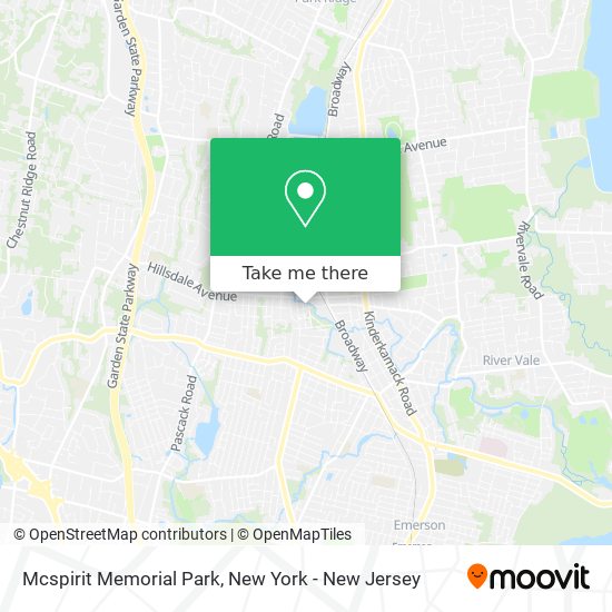 Mcspirit Memorial Park map