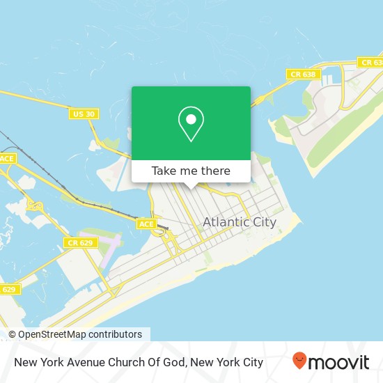 Mapa de New York Avenue Church Of God