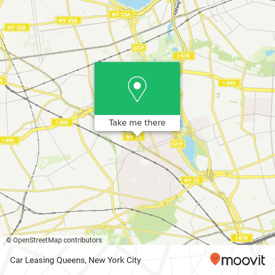 Car Leasing Queens map