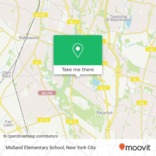 Midland Elementary School map