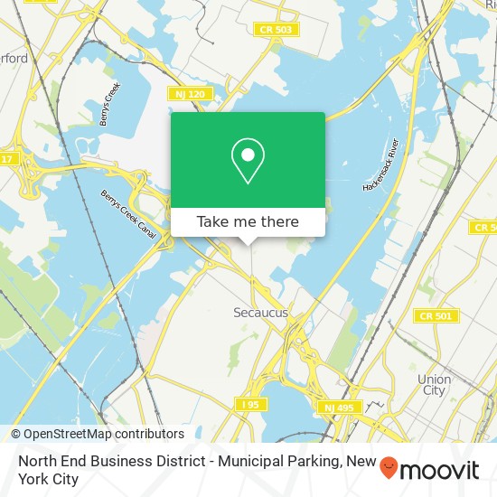 North End Business District - Municipal Parking map