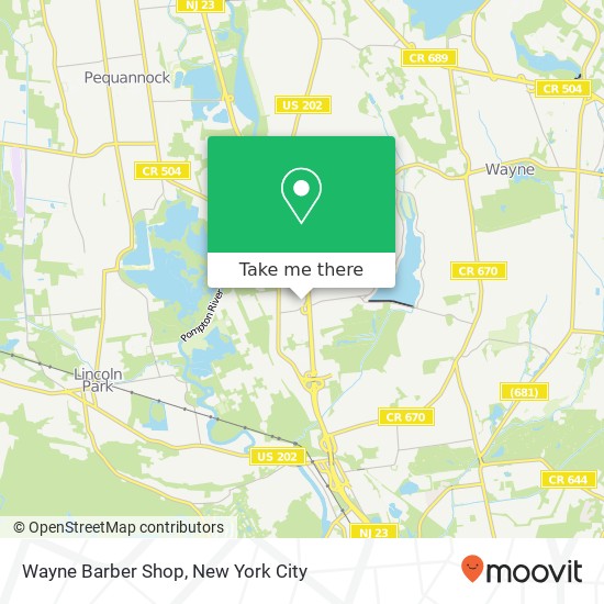 Mapa de Wayne Barber Shop
