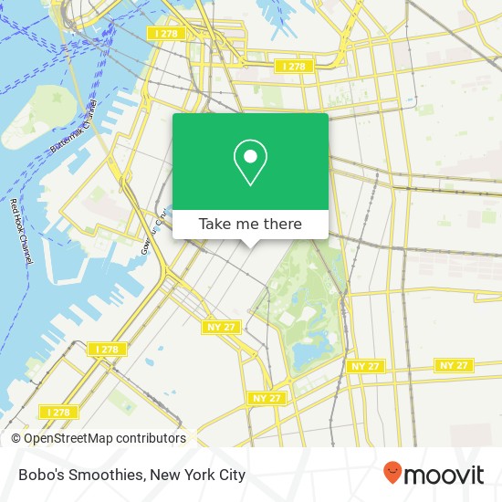 Bobo's Smoothies map