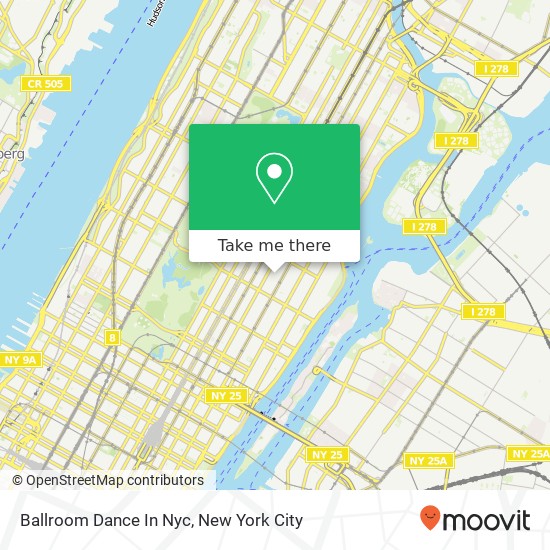 Ballroom Dance In Nyc map