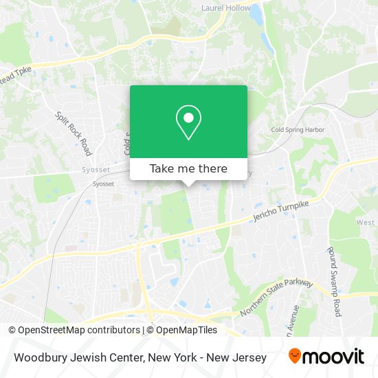 Woodbury Jewish Center map