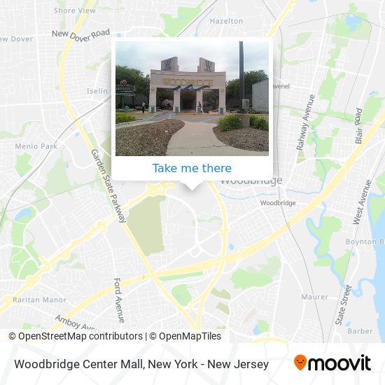 Mapa de Woodbridge Center Mall