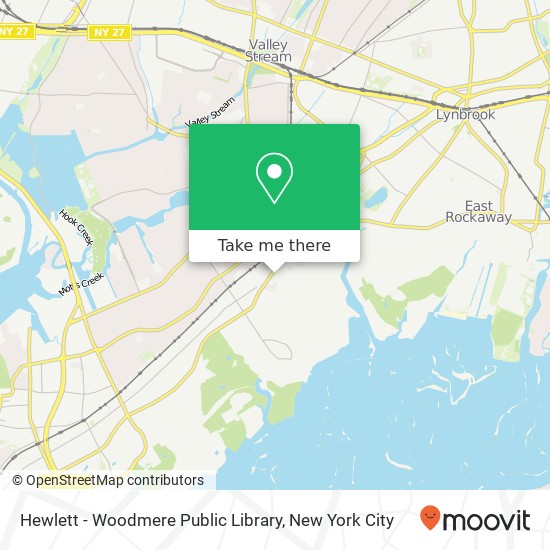 Mapa de Hewlett - Woodmere Public Library