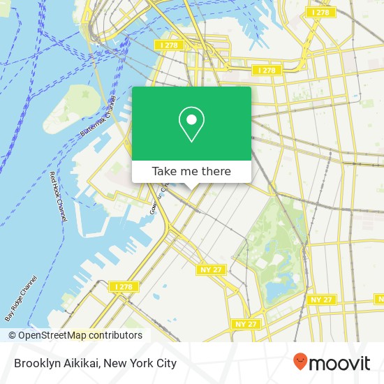 Mapa de Brooklyn Aikikai