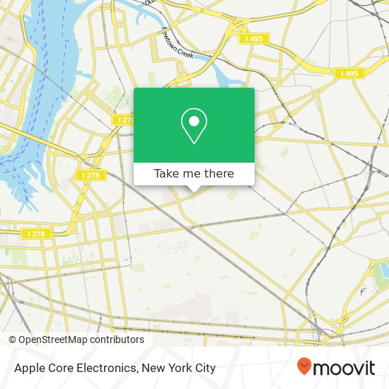 Apple Core Electronics map