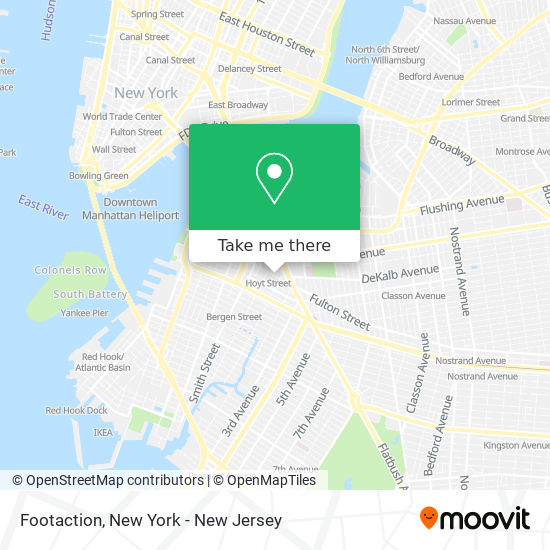 Footaction map