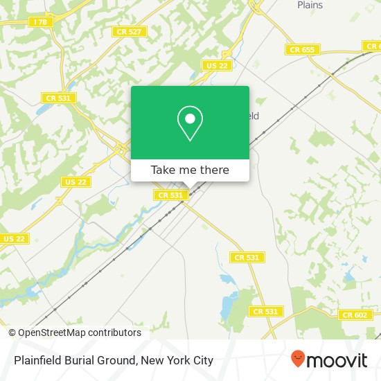 Mapa de Plainfield Burial Ground