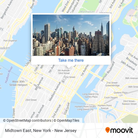 Midtown East map