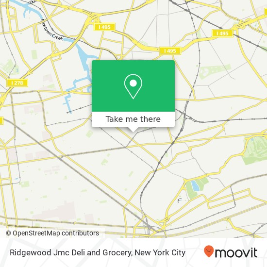 Mapa de Ridgewood Jmc Deli and Grocery