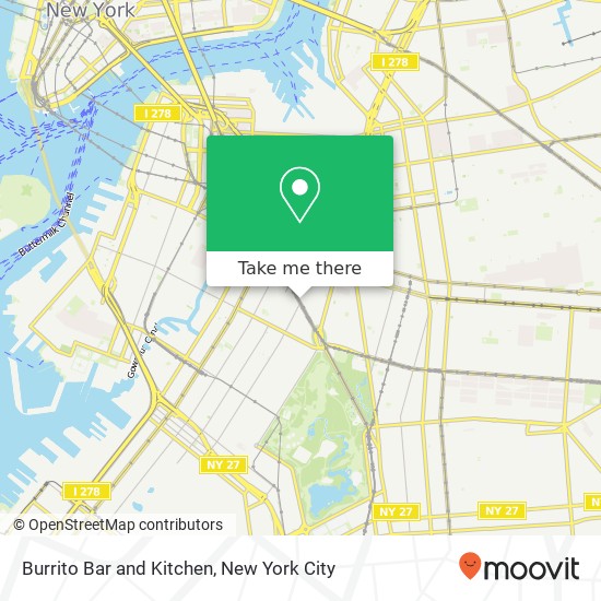 Burrito Bar and Kitchen map