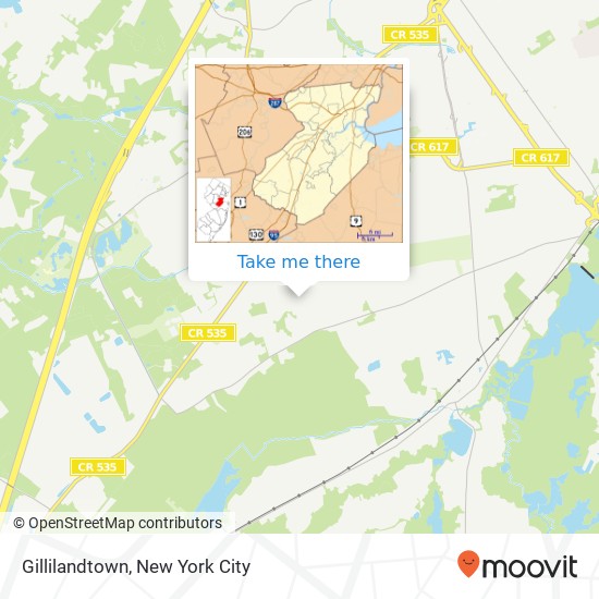 Mapa de Gillilandtown
