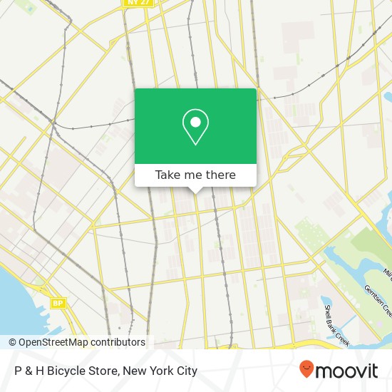 P & H Bicycle Store map