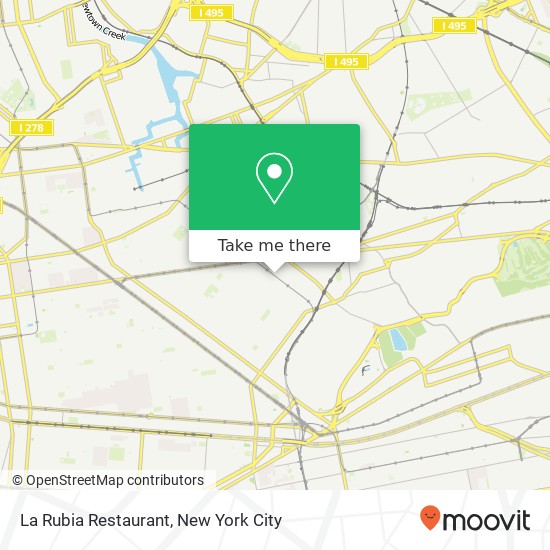 Mapa de La Rubia Restaurant