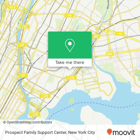 Prospect Family Support Center map